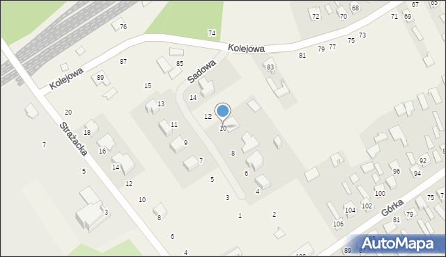 Chmielów, Sadowa, 10, mapa Chmielów