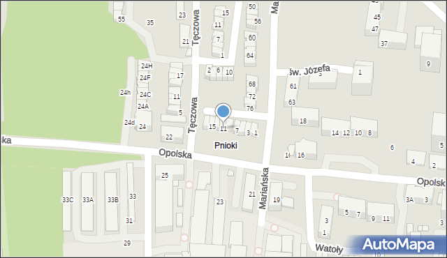 Chorzów, Samarzewskiego Wojciecha, 11, mapa Chorzów