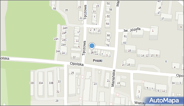 Chorzów, Samarzewskiego Wojciecha, 15, mapa Chorzów