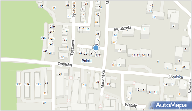 Chorzów, Samarzewskiego Wojciecha, 3, mapa Chorzów