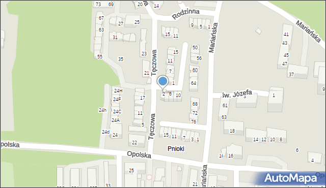 Chorzów, Sąsiedzka, 2, mapa Chorzów