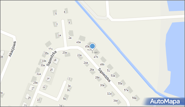 Chrząstawa Mała, Sąsiedzka, 47a, mapa Chrząstawa Mała