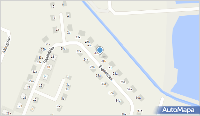 Chrząstawa Mała, Sąsiedzka, 49a, mapa Chrząstawa Mała