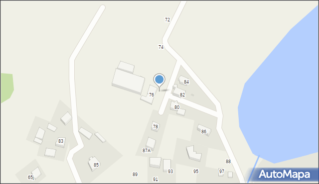 Chwaszczyno, Sambora I, 76a, mapa Chwaszczyno