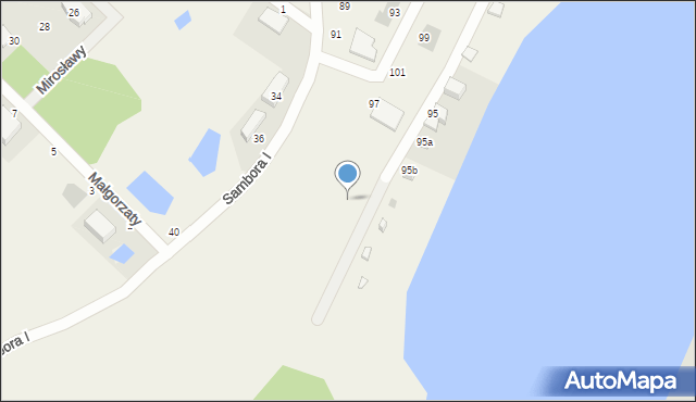 Chwaszczyno, Sambora I, 83a, mapa Chwaszczyno