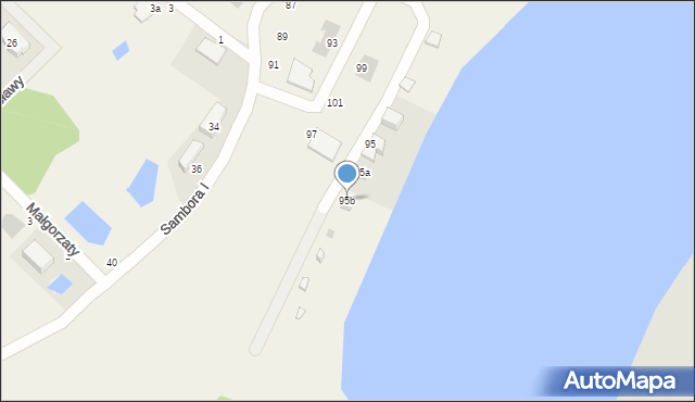 Chwaszczyno, Sambora I, 95b, mapa Chwaszczyno