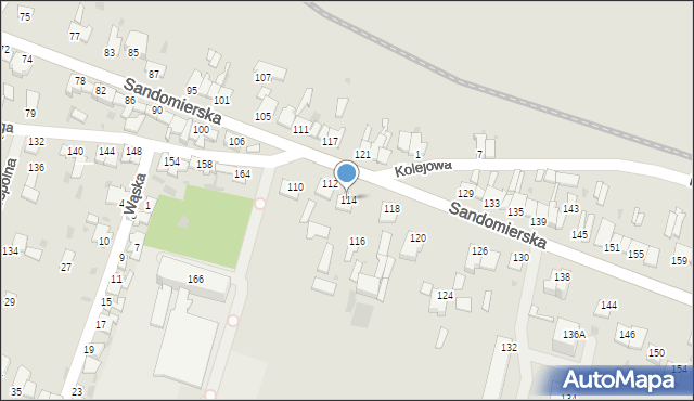 Ćmielów, Sandomierska, 114, mapa Ćmielów