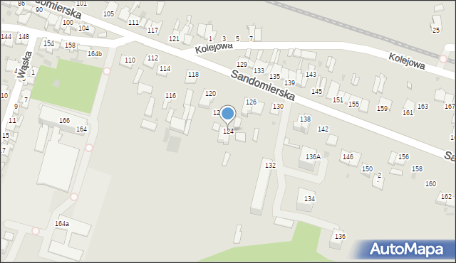 Ćmielów, Sandomierska, 124, mapa Ćmielów