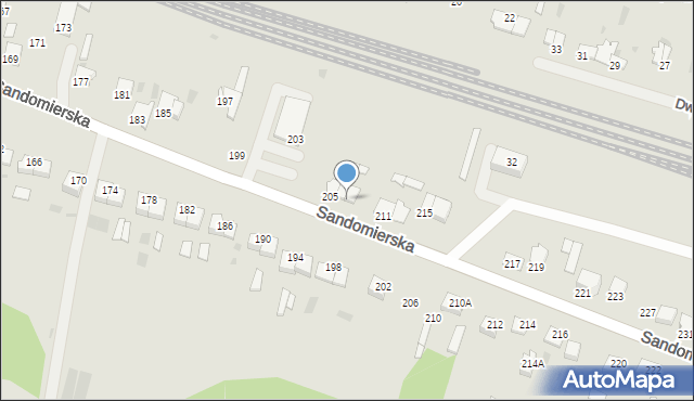 Ćmielów, Sandomierska, 209, mapa Ćmielów