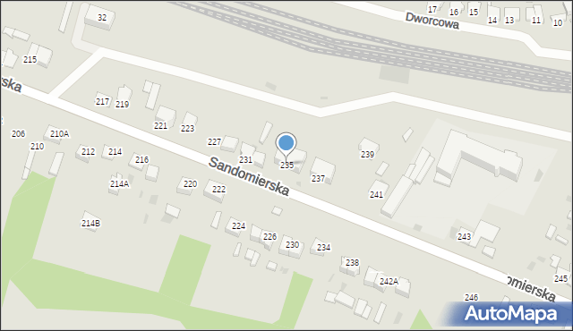 Ćmielów, Sandomierska, 235, mapa Ćmielów