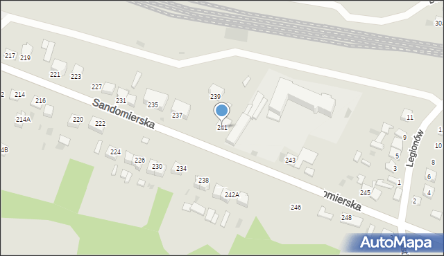 Ćmielów, Sandomierska, 241, mapa Ćmielów