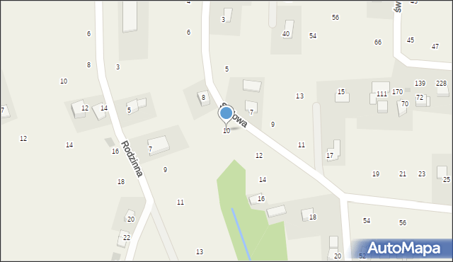 Dąbrowa Szlachecka, Sadowa, 10, mapa Dąbrowa Szlachecka