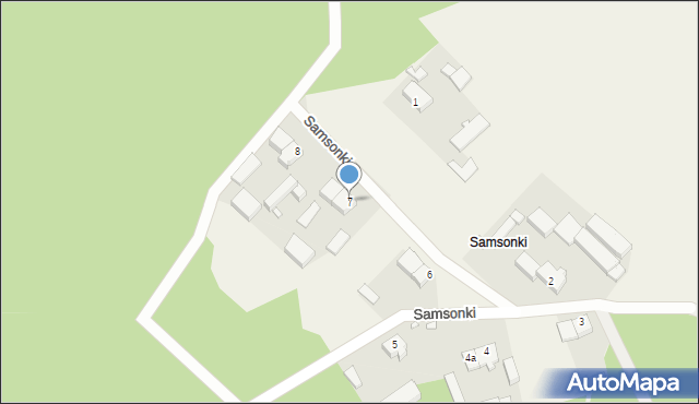 Dąbrówka Wielkopolska, Samsonki, 7, mapa Dąbrówka Wielkopolska