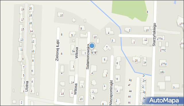 Dawidy Bankowe, Salamonowska, 6, mapa Dawidy Bankowe