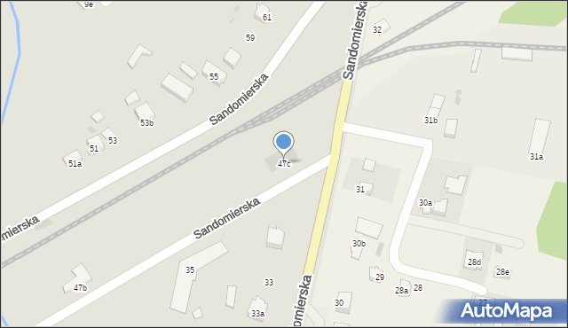 Dębica, Sandomierska, 47c, mapa Dębicy