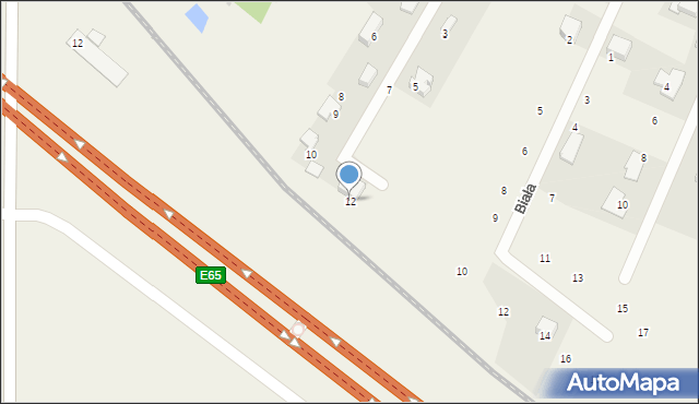 Deszczno, Sąsiedzka, 12, mapa Deszczno