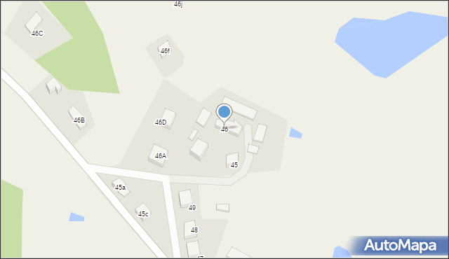 Długi Kierz, Sąsiedzka, 14, mapa Długi Kierz