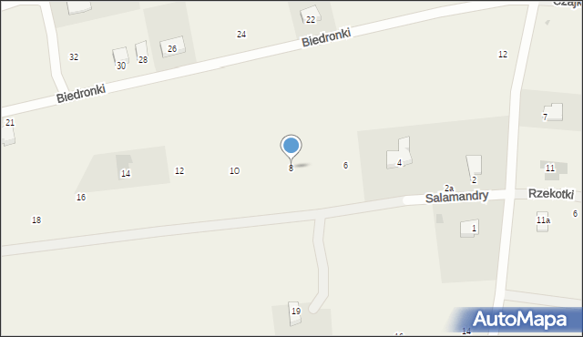 Dobra, Salamandry, 8, mapa Dobra