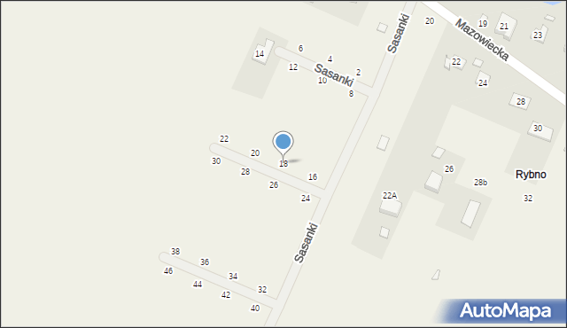 Dobrzenica, Sasanki, 18, mapa Dobrzenica