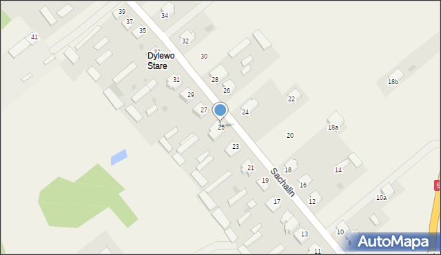 Dylewo, Sachalin, 25, mapa Dylewo