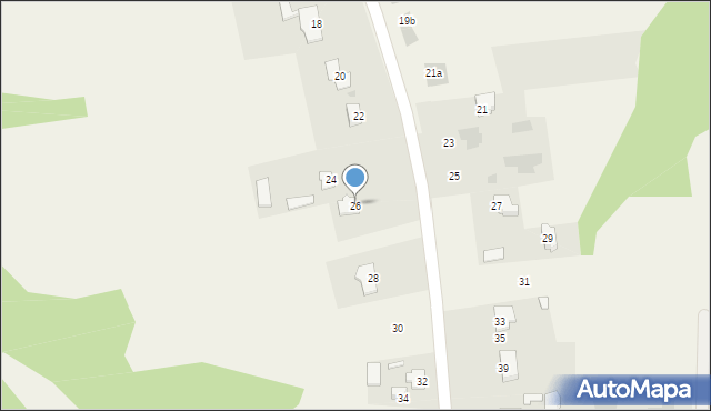 Dys, Samsonówka, 26, mapa Dys