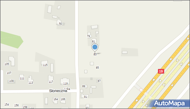 Dys, Samsonówka, 83, mapa Dys