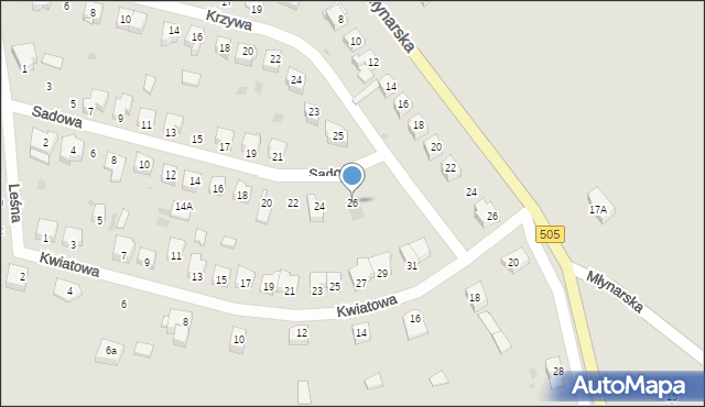Frombork, Sadowa, 26, mapa Frombork