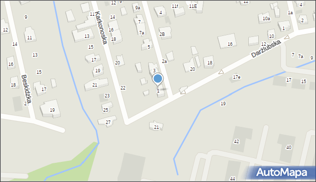 Gdańsk, Sasankowa, 1, mapa Gdańska