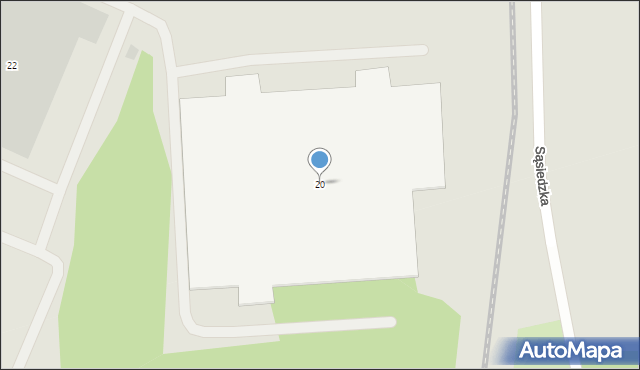 Gdańsk, Sąsiedzka, 20, mapa Gdańska