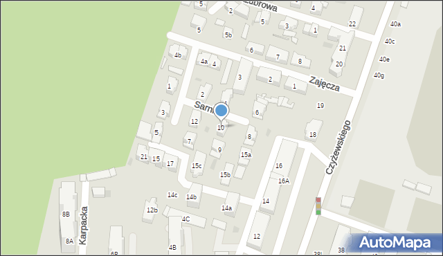 Gdańsk, Sarnia, 10, mapa Gdańska