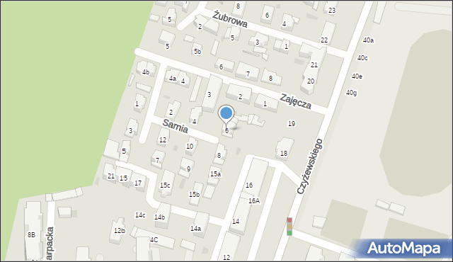 Gdańsk, Sarnia, 6, mapa Gdańska