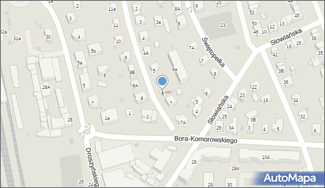 Gdańsk, Sambora, 6, mapa Gdańska