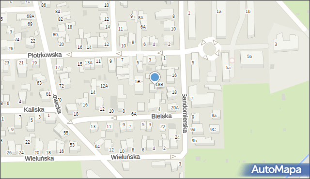 Gdynia, Sandomierska, 18C, mapa Gdyni