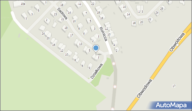 Giżycko, Sadowa, 3, mapa Giżycko