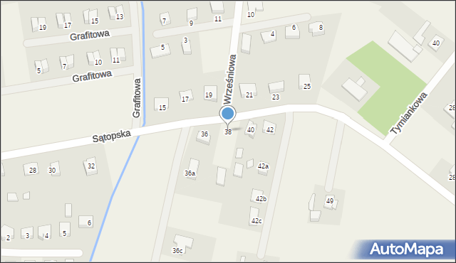 Glinno, Sątopska, 38, mapa Glinno