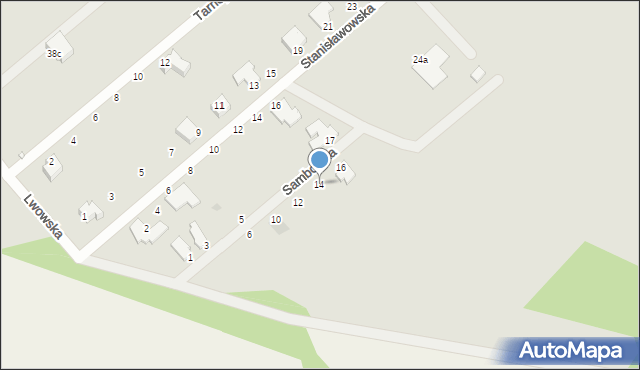 Gliwice, Samborska, 14, mapa Gliwic