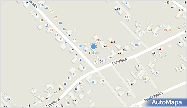Gliwice, Sandomierska, 4, mapa Gliwic