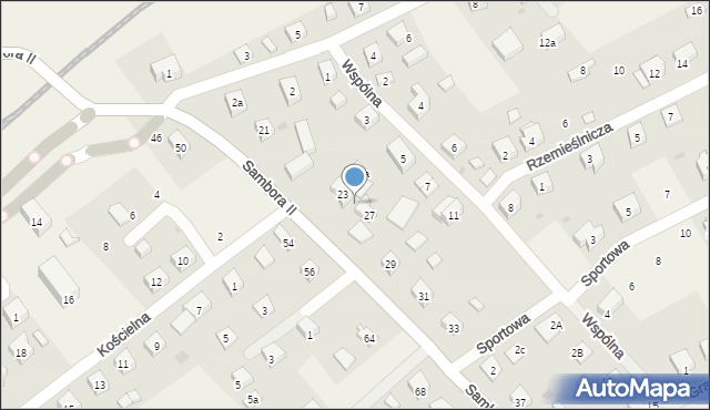 Gołubie, Sambora II, 25, mapa Gołubie