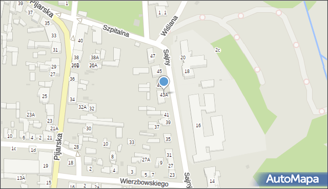 Góra Kalwaria, Sajny Zygmunta, ks., 43A, mapa Góra Kalwaria