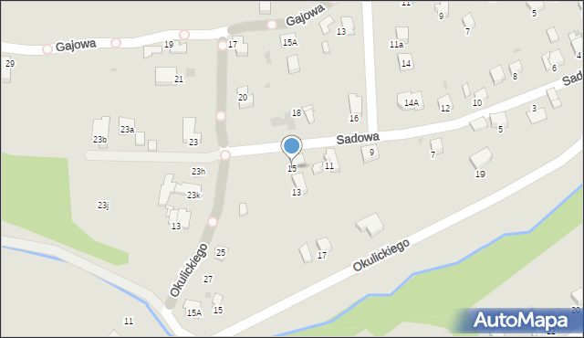 Gorlice, Sadowa, 15, mapa Gorlic