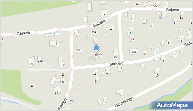 Gorlice, Sadowa, 18, mapa Gorlic