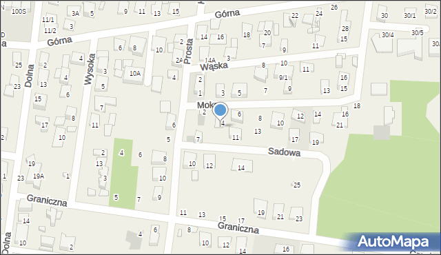 Grabówka, Sadowa, 9, mapa Grabówka