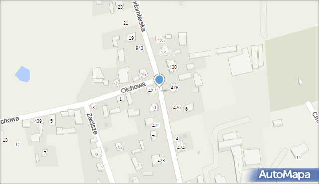 Grębów, Sandomierska, 13, mapa Grębów