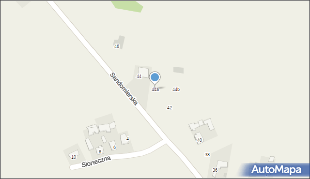 Grębów, Sandomierska, 44a, mapa Grębów