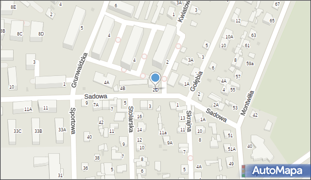 Grodzisk Mazowiecki, Sadowa, 2D, mapa Grodzisk Mazowiecki