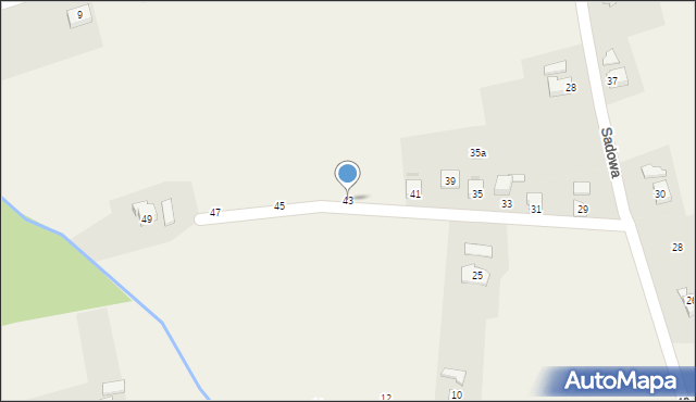 Hażlach, Sadowa, 43, mapa Hażlach