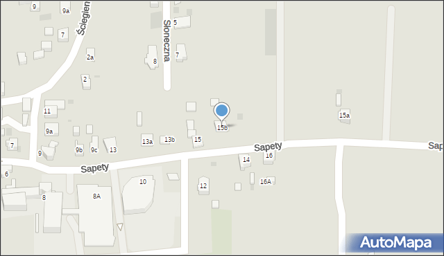 Imielin, Sapety Wojciecha, 15b, mapa Imielin