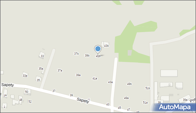 Imielin, Sapety Wojciecha, 41b, mapa Imielin