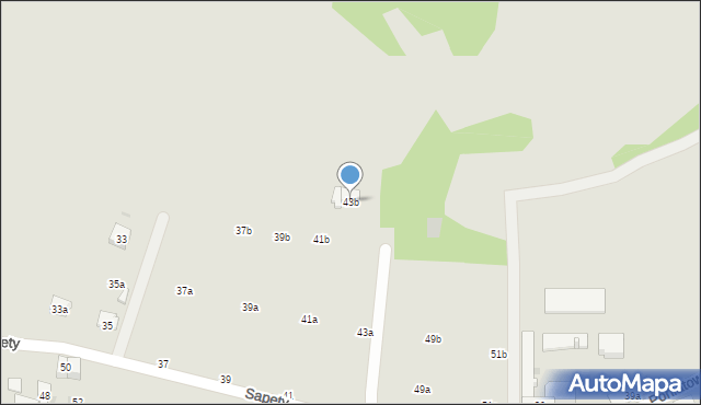 Imielin, Sapety Wojciecha, 43b, mapa Imielin