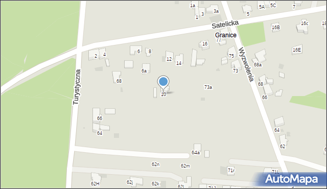 Imielin, Satelicka, 10, mapa Imielin